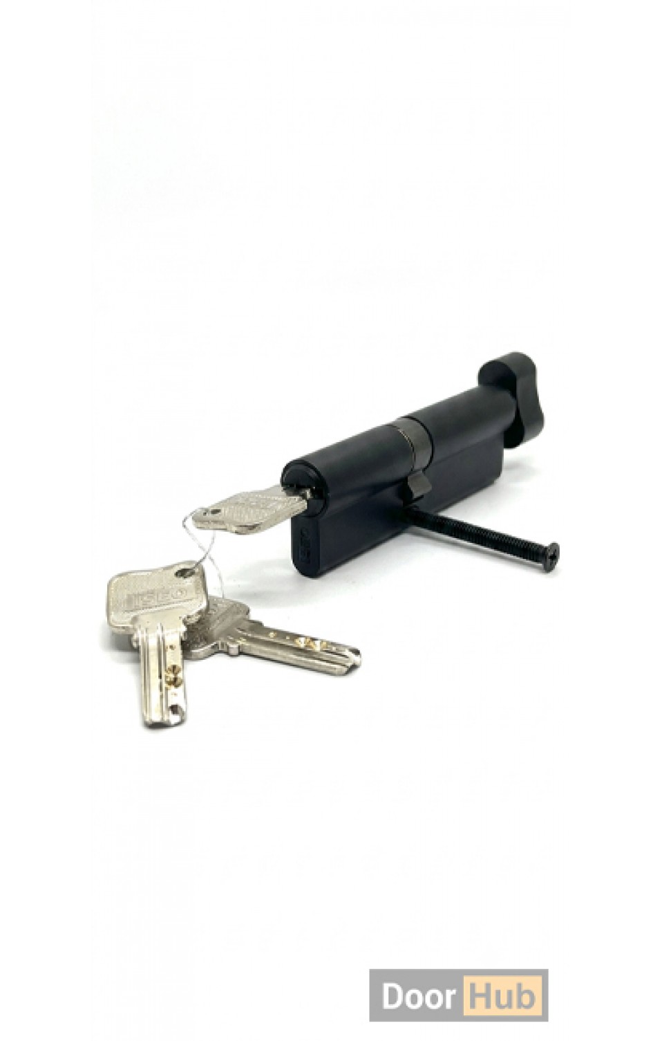 40 Key & 50 Thumb Turn Black Cylinder Lock – Developer Supply UAE | DoorHub